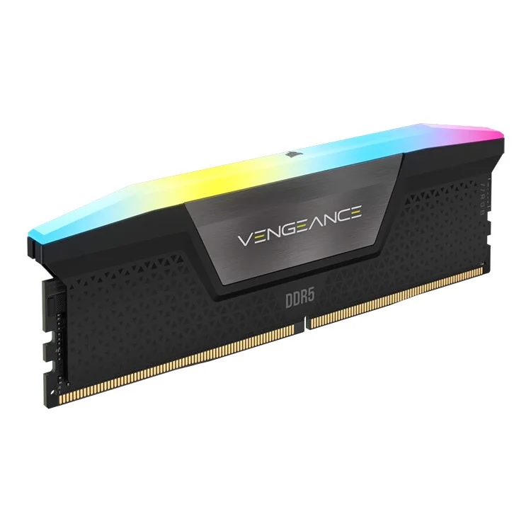 Ram Corsair DDR5, 5600MHz 32GB 2x16GB DIMM, VENGEANCE RGB Black Heatspreader, RGB LED, 1.25V (CMH32GX5M2B5600C36K)