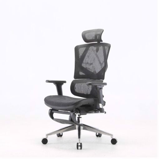 GHẾ CÔNG THÁI HỌC SIHOO M90B (CÓ KÊ CHÂN) - BLACK