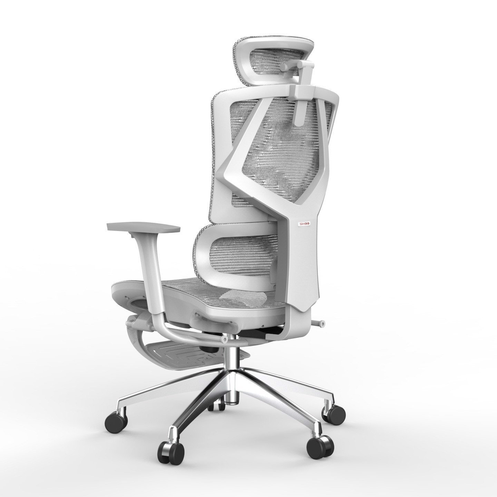 GHẾ CÔNG THÁI HỌC SIHOO M90B (CÓ KÊ CHÂN) - GREY