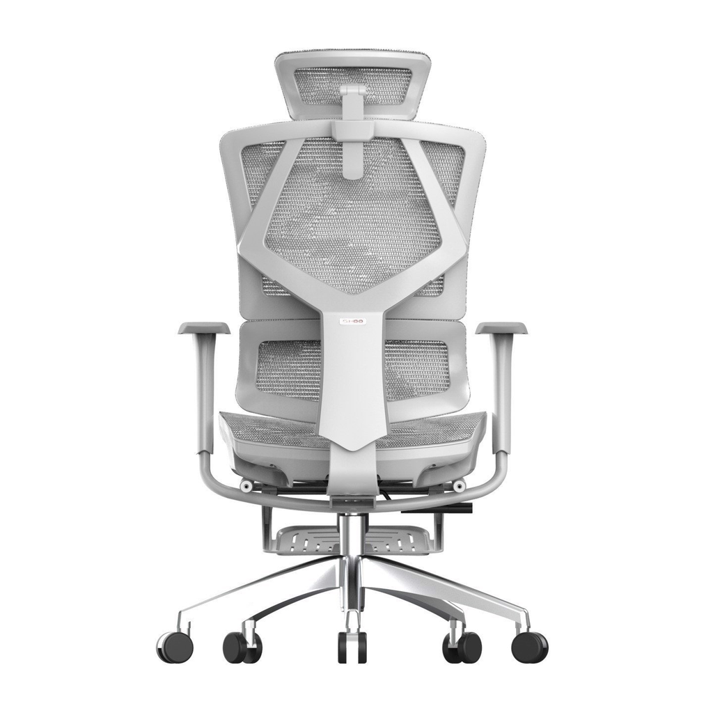 GHẾ CÔNG THÁI HỌC SIHOO M90B (CÓ KÊ CHÂN) - GREY