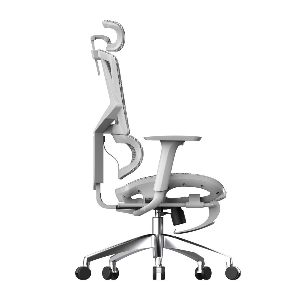 GHẾ CÔNG THÁI HỌC SIHOO M90B (CÓ KÊ CHÂN) - GREY