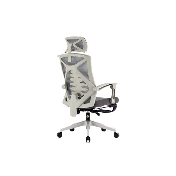 GHẾ CÔNG THÁI HỌC SIHOO M92B (CÓ KÊ CHÂN) - GREY