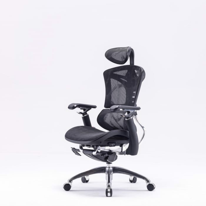 GHẾ CÔNG THÁI HỌC SIHOO M97B - BLACK (CÓ KÊ CHÂN)