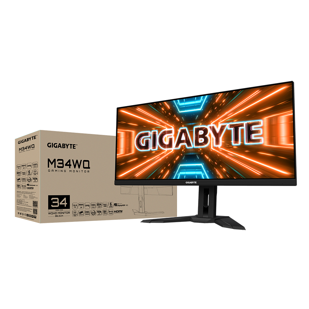 Màn hình Gaming Gigabyte M34WQ A (34 inch/ WQHD/ IPS/ 144Hz/ USB Type-C)
