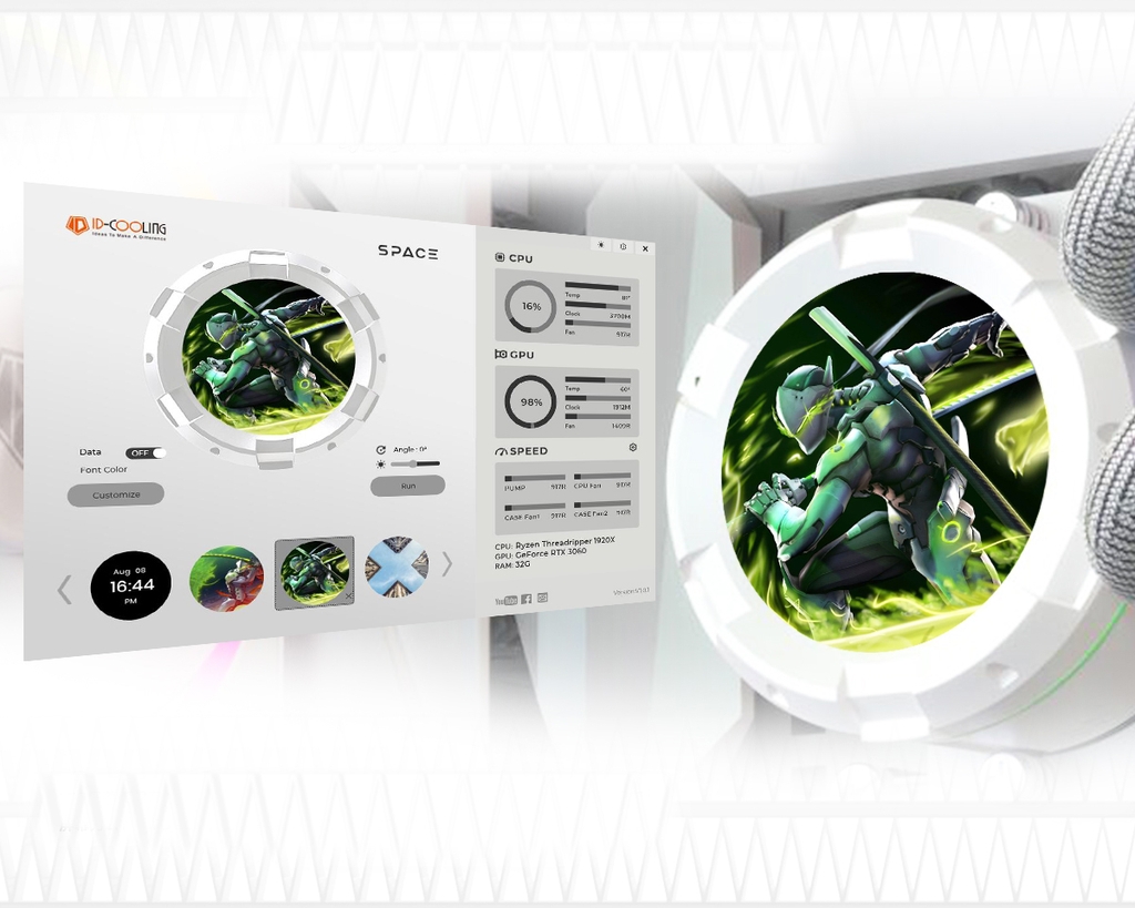 TẢN NHIỆT NƯỚC ID-COOLING SPACE SL240 WHITE