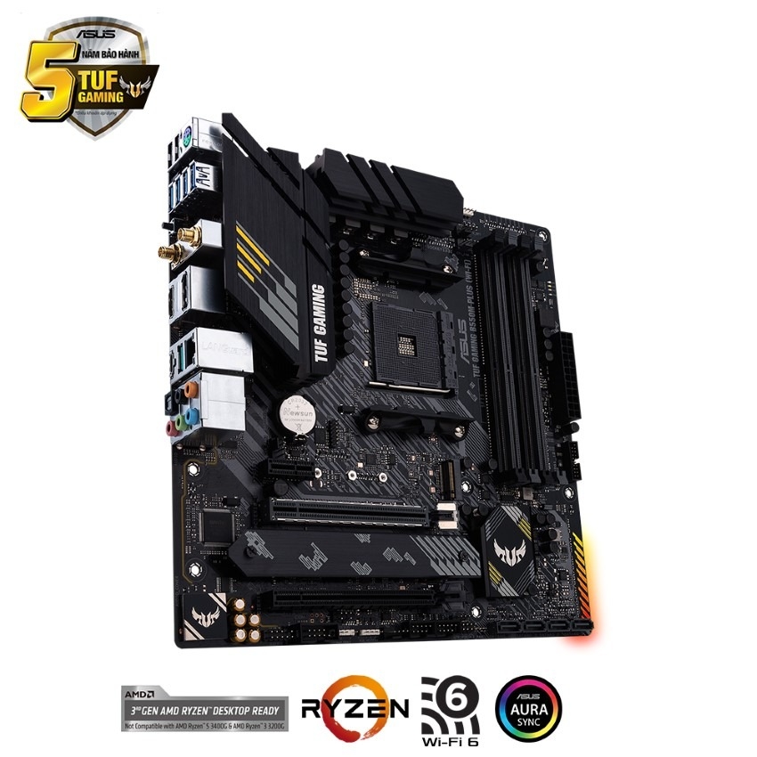 MAINBOARD ASUS TUF GAMING B550M-PLUS (WI-FI) (AMD B550, SOCKET AM4, M-ATX, 4 KHE RAM DRR4)