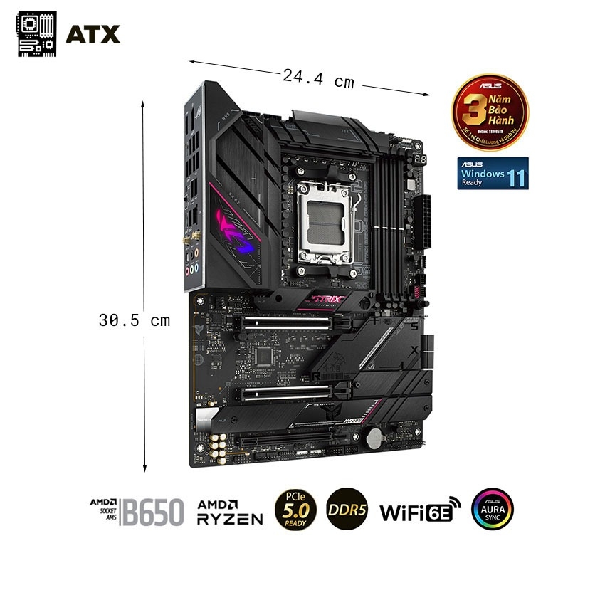 Mainboard ASUS ROG STRIX B650E-E GAMING WIFI (AMD B650, Socket AM5, ATX, 4 khe RAM DRR5)