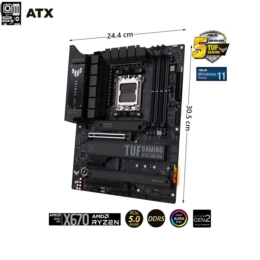 MAINBOARD ASUS TUF GAMING X670E-PLUS DDR5