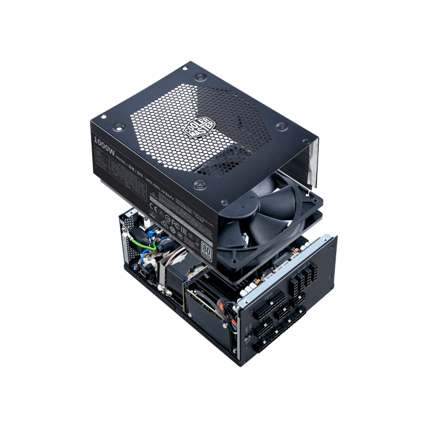 Nguồn máy tính CoolerMaster V1000 - 80 Plus Platinum - Full Modular (1000W)