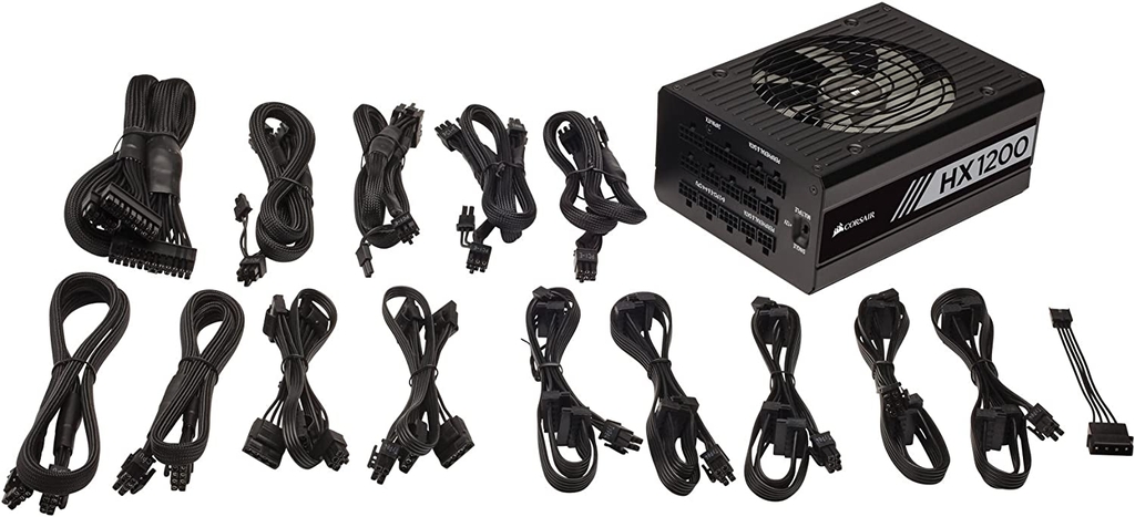 Nguồn máy tính Corsair HX1200 - 80 Plus Platinum - Full Modular (1200W)