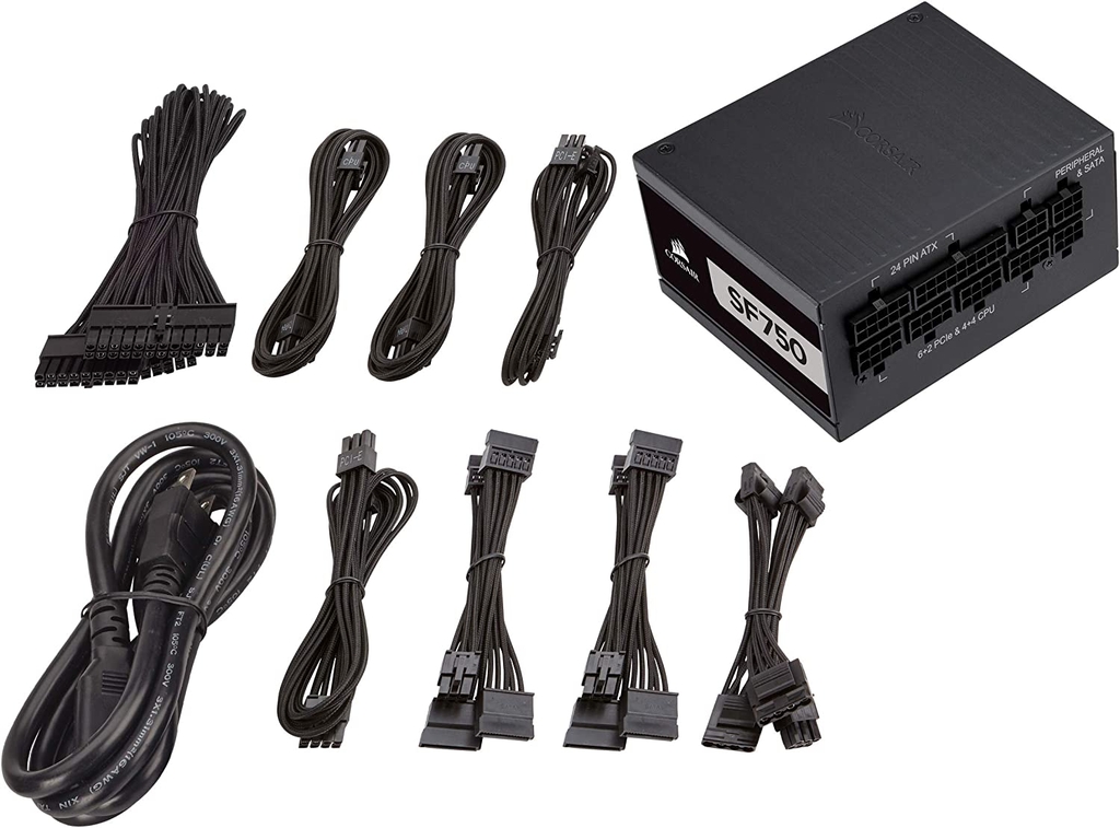 Nguồn máy tính Corsair SF750 - 80 Plus Platinum - Full Modular (750W)