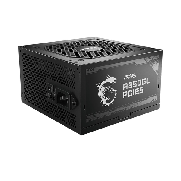 Nguồn máy tính MSI MAG A850GL - 850W( ATX 3.0, PCIe 5.0, Full Modullar, Màu đen)