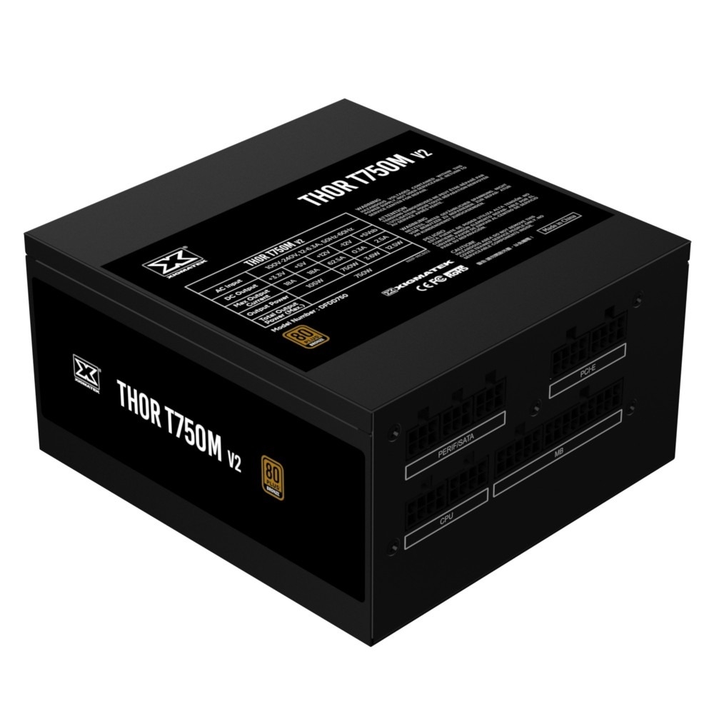 NGUỒN XIGMATEK THOR T750M V2 750W 80+ BRONZE FULL MODULAR - DÂY DẸT