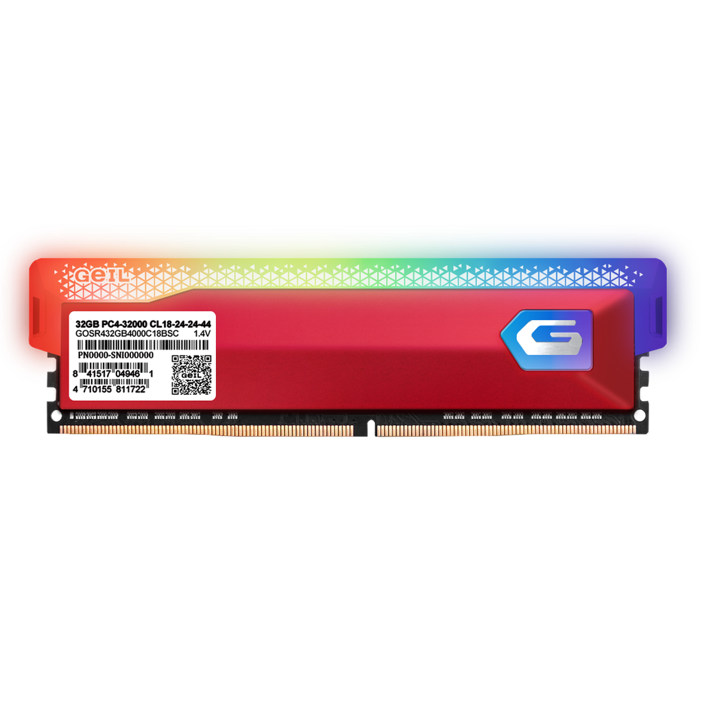RAM PC GEIL ORION RED RGB DDR4 8G BUSSS 3200MHz