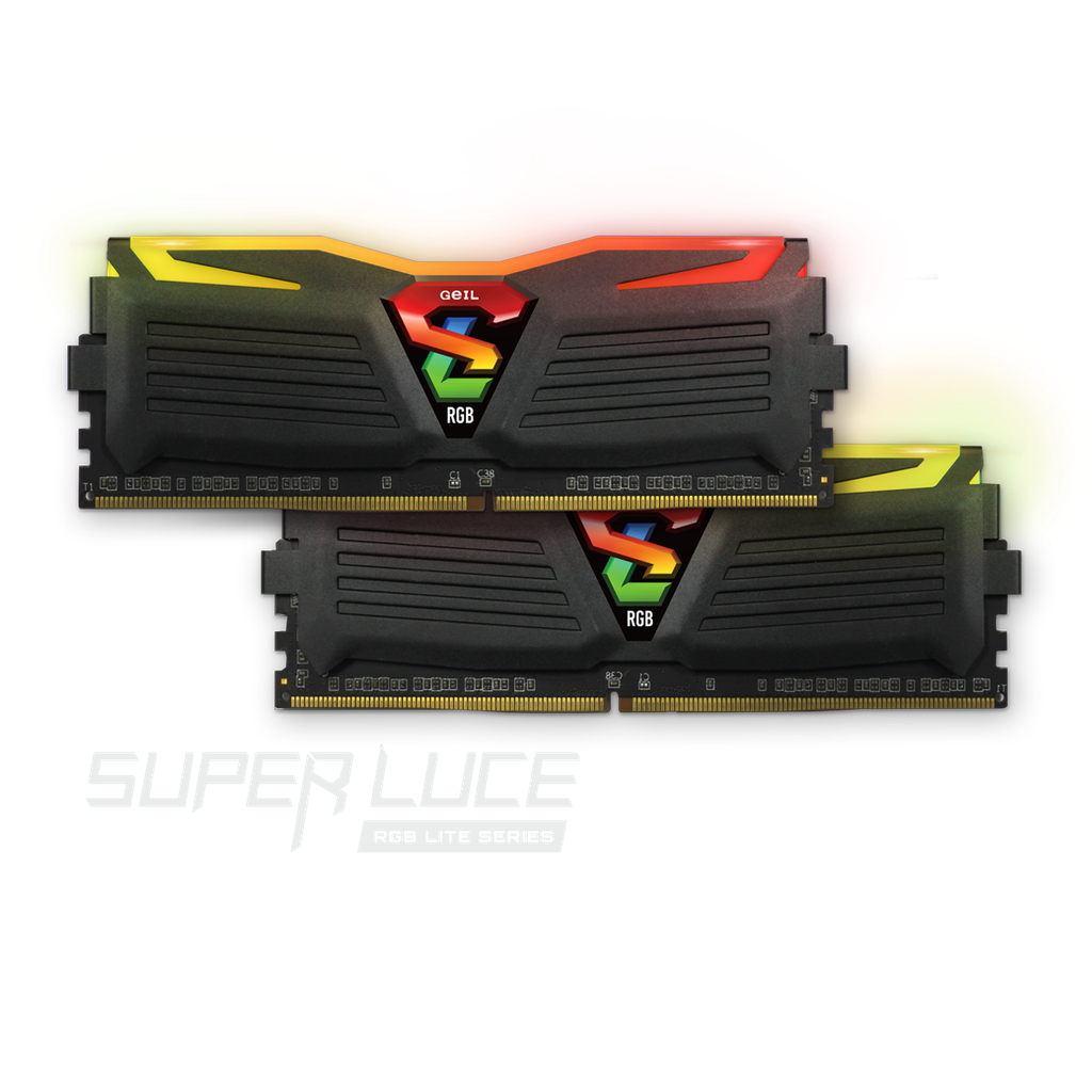 RAM PC GEIL SUPER LUCE BLACK RGB DDR4 16GB 3200Mhz