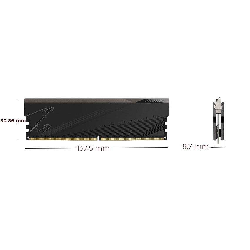 Ram GIGABYTE AORUS 32GB (2x16GB) DDR5 5200MHz (GP-ARS32G52D5)