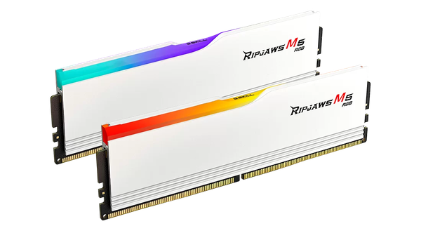 RAM DR5 32G BUSS 5200 GSKILL RIPJAWS M5 WHITE RGB (F5-5200J4040A 16GX2-RM5RW)