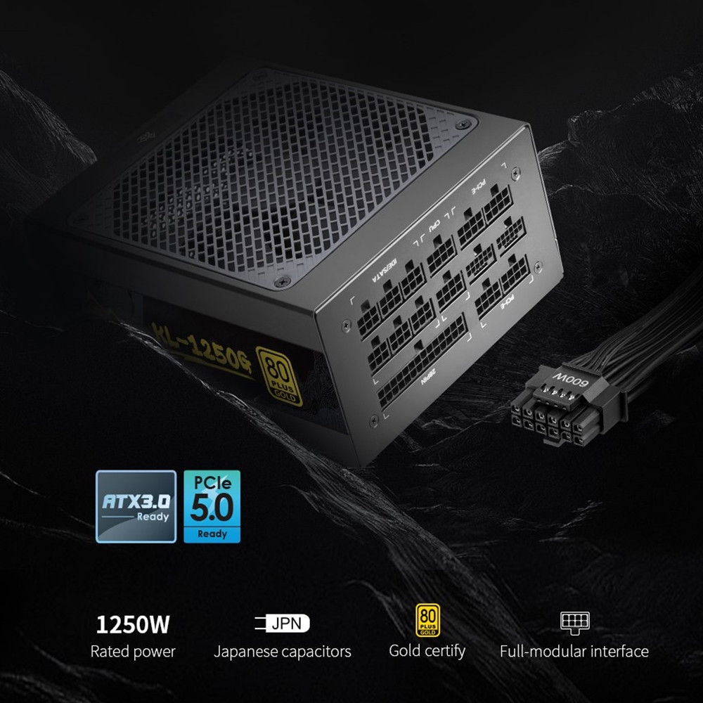 Nguồn máy tính SEGOTEP KL1250g 80 PLUS GOLD PCIE 5.0 ATX 3.0