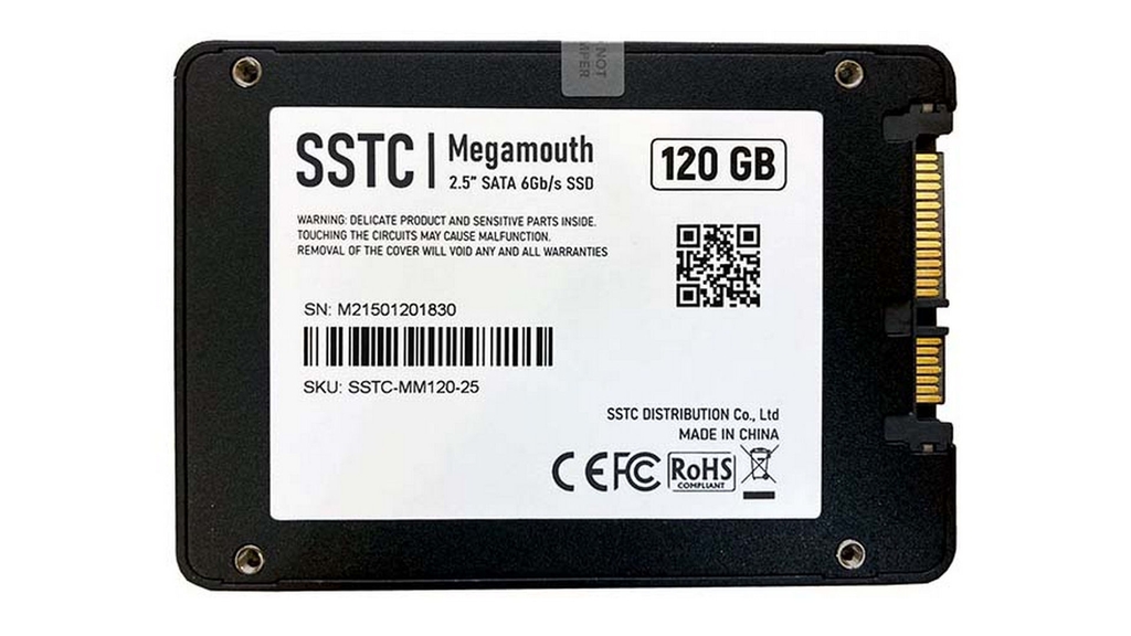 Ổ CỨNG SSD 120GB SSTC Megamouth Sata III (SSTC-MM120-25)