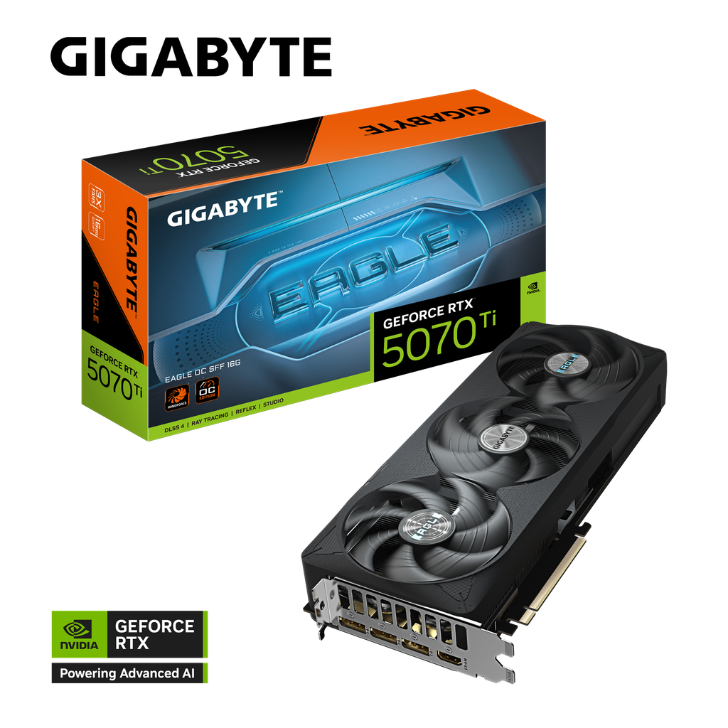 Card màn hình Gigabyte GeForce RTX 5070 Ti EAGLE OC SFF 16G
