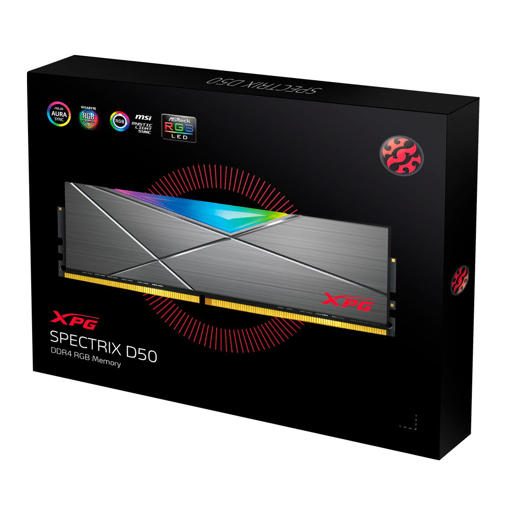 RAM ADATA DDR4 XPG SPECTRIX D50 16GB 3200 GREY