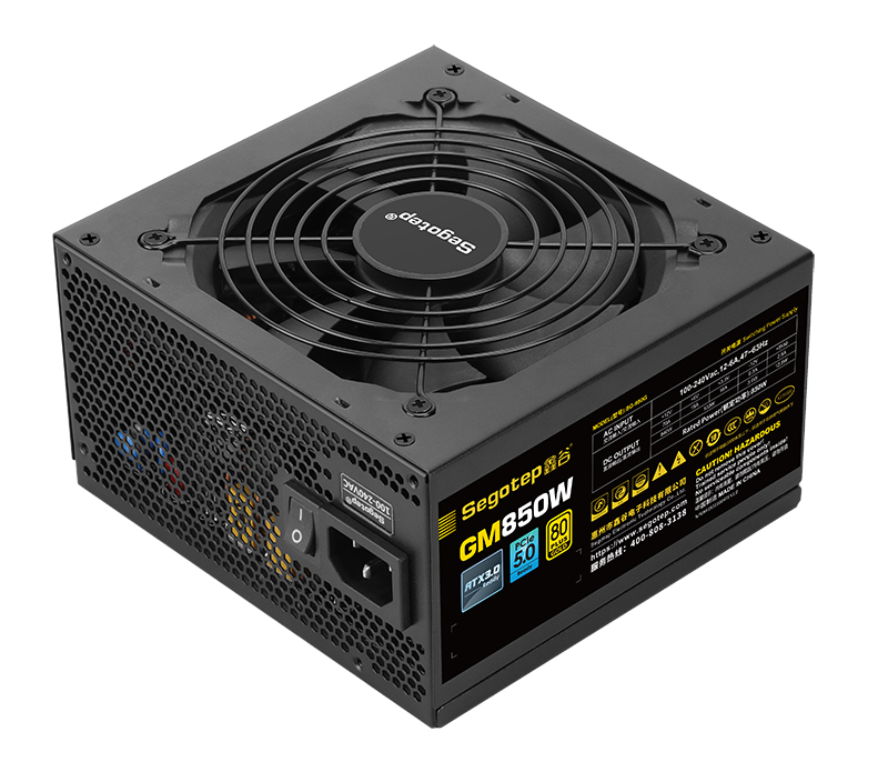 Nguồn máy tính SEGOTEP GM850W 80 PLUS GOLD PCIE 5.0 ATX 3.0 - FULL MODULLAR