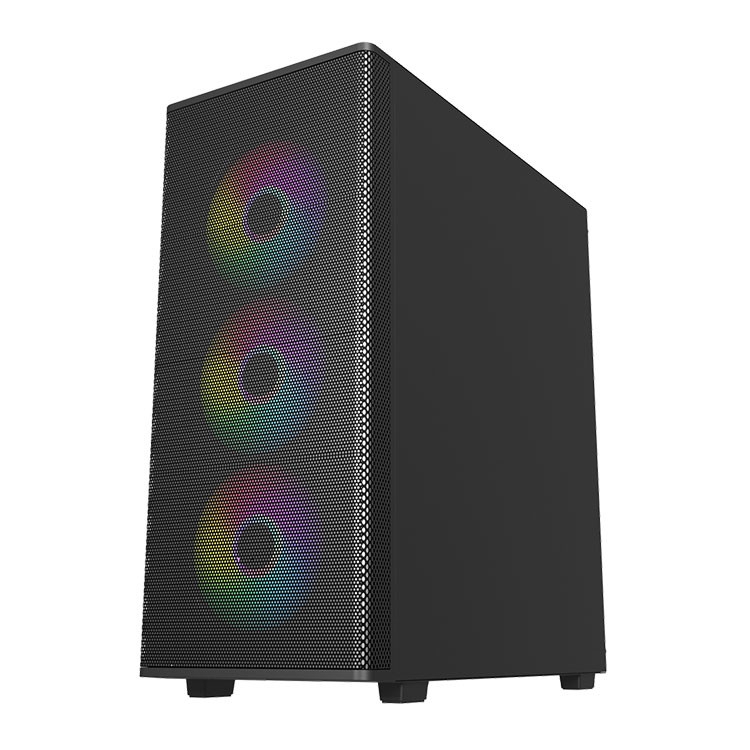 CASE MIK AION BLACK 3FA (ATX/MID TOWER/MÀU ĐEN/3FAN ARGB)