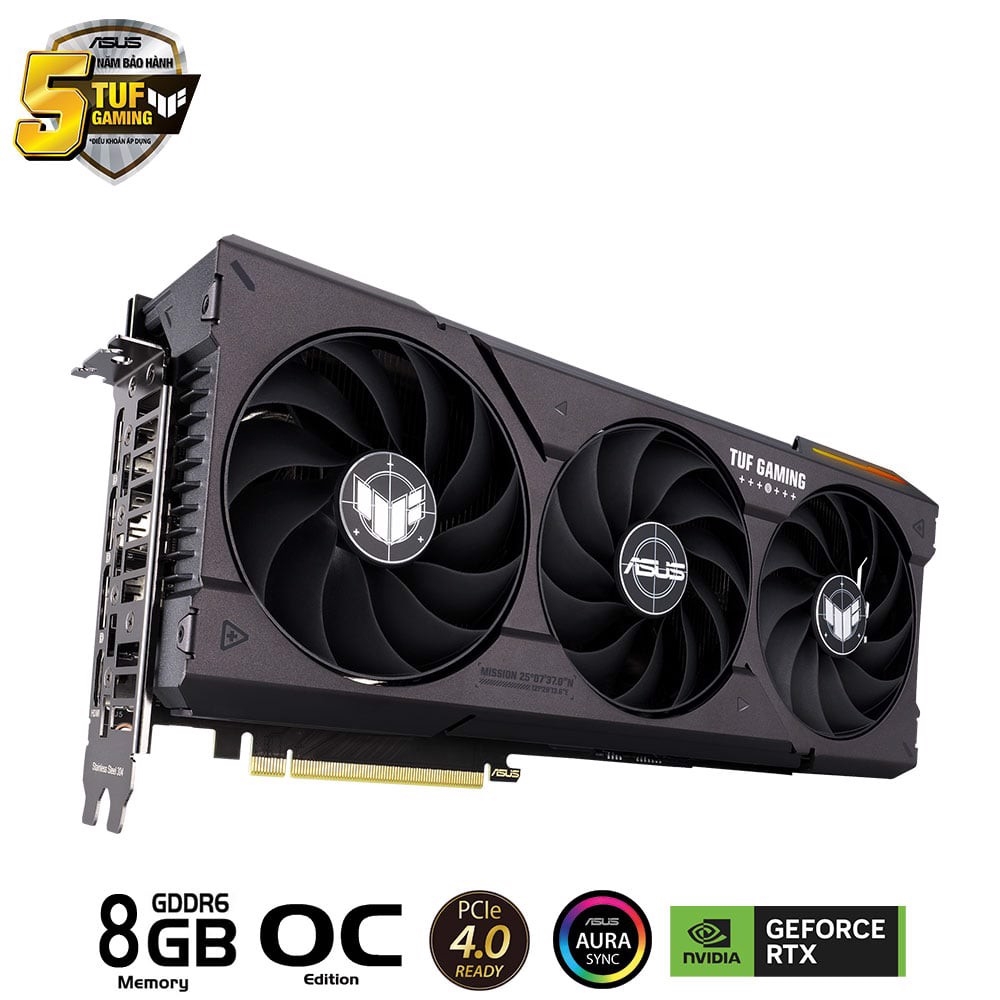ASUS TUF Gaming GeForce RTX 4060 Ti OC Edition 8GB GDDR6
