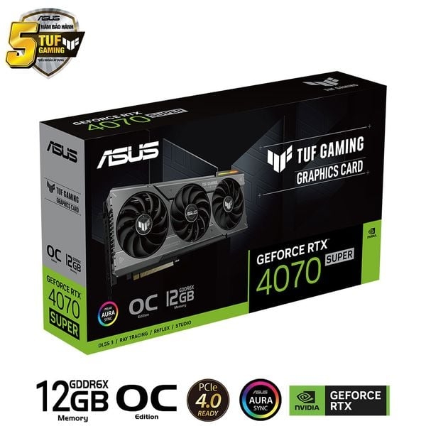 ASUS TUF Gaming GeForce RTX 4070 SUPER 12GB GDDR6X OC Edition