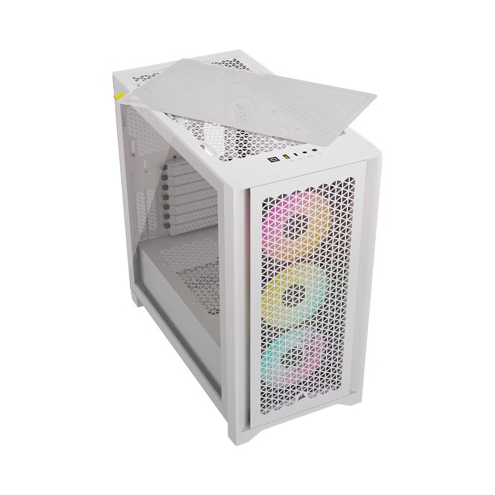 Case Corsair iCUE 4000D RGB Airflow, True White (CC-9011241-WW)