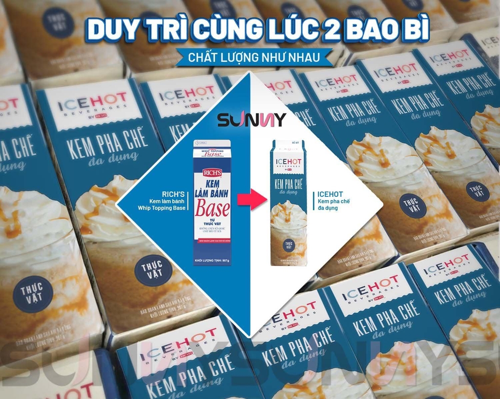 WHIP TOPPING BASE - ICE HOT