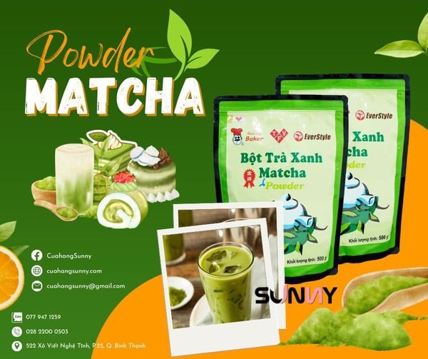 BỘT MATCHA ĐÀI LOAN 500G - EVERSTYLE