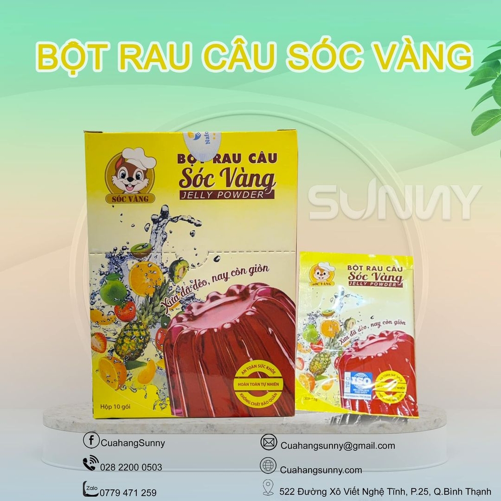 BỘT RAU CÂU SÓC VÀNG