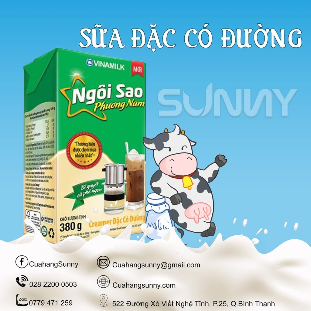 SỮA ĐẶC - NGÔI SAO PHƯƠNG NAM - HỘP GIẤY ( 1.2KG )