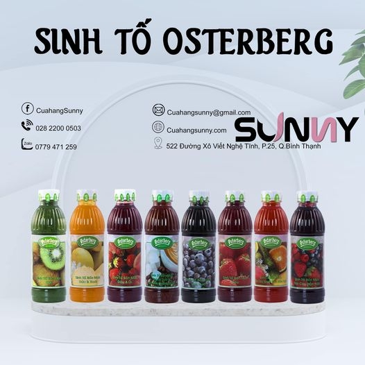 SINH TỐ OSTERBERG - ĐÀO | THÙNG 12 CHAI