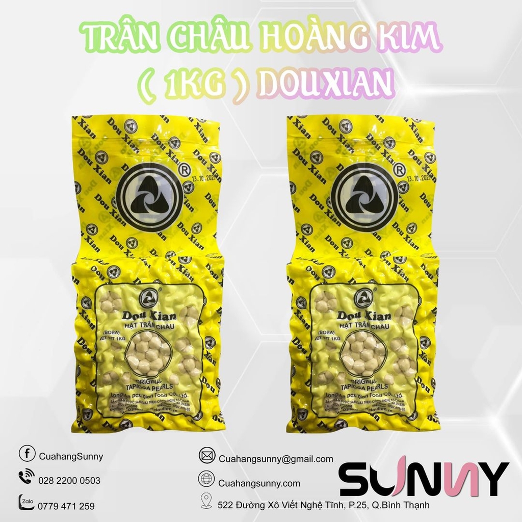 TRÂN CHÂU DOUXIAN 1KG HOÀNG KIM ( 2.5 ) | THÙNG 18 GÓI