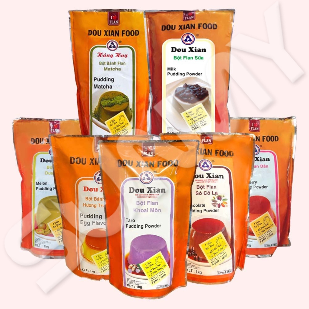 FLAN DOUXIAN ( DÂU ) | THÙNG 12 GÓI