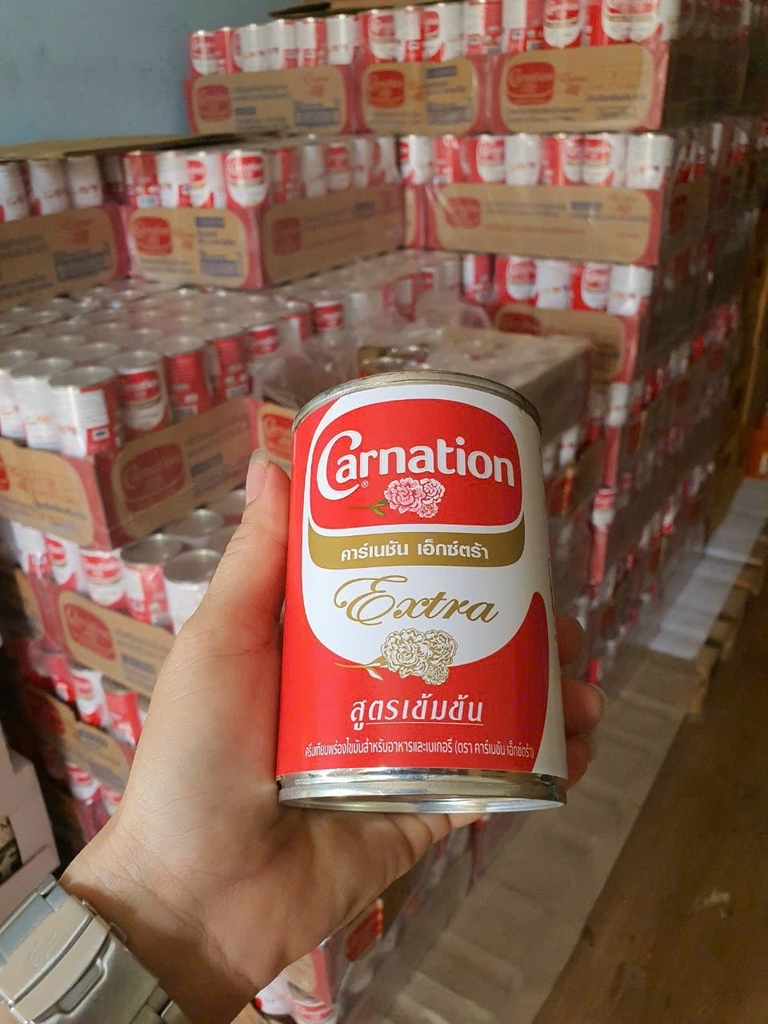 SỮA BÉO CARNATION THÁI LAN 385G ( SỮA HOA HỒNG ) | THÙNG 48 LON