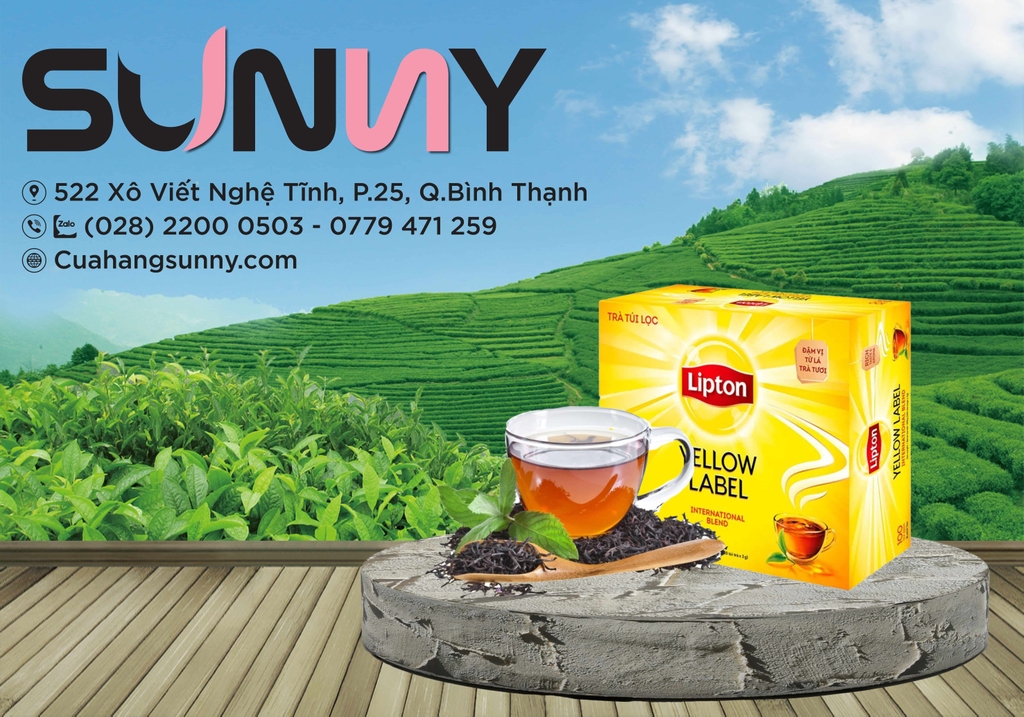 TRÀ TÚI LỌC - LIPTON - NHÃN VÀNG ( 100 GÓI )
