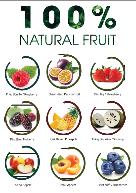 NƯỚC CỐT TRÁI CÂY - LA FRESH - CAM | THÙNG 12 CHAI