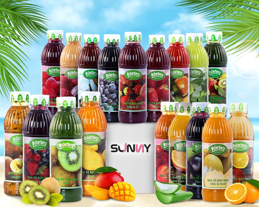 SINH TỐ OSTERBERG - DÂU | THÙNG 12 CHAI