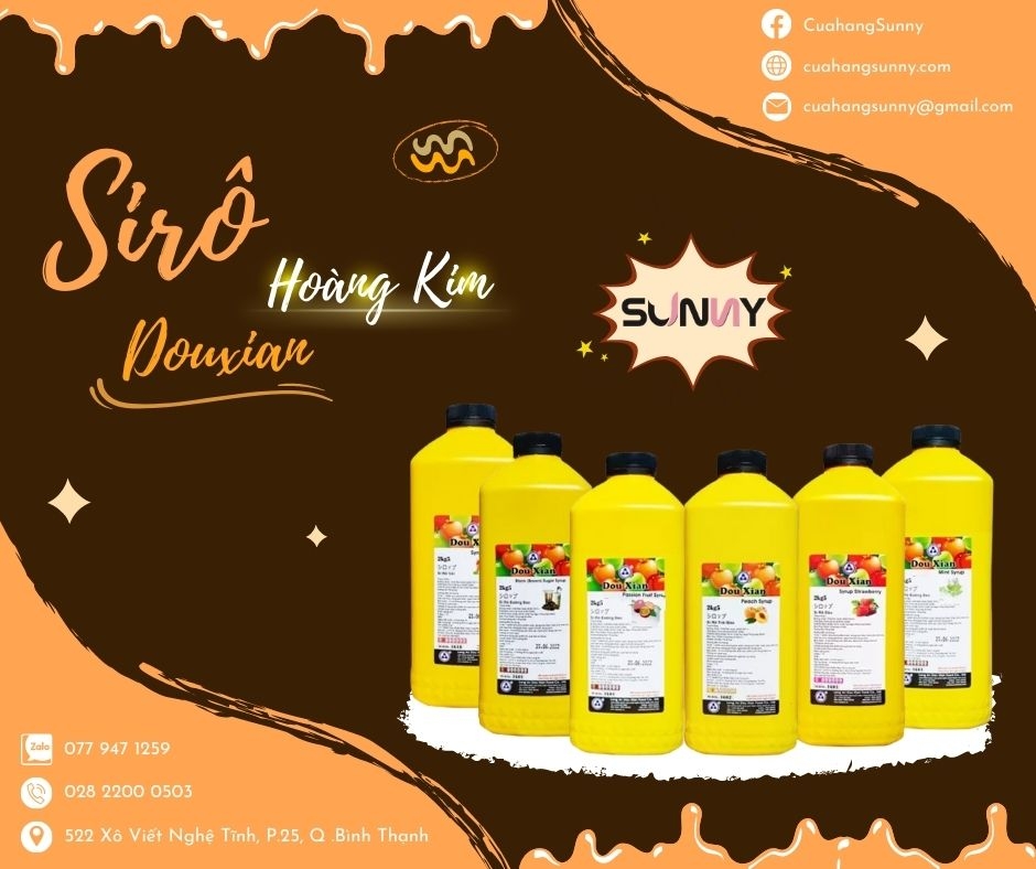 SIRO HOÀNG KIM DOUXIAN ( TRÁI ĐÀO ) | THÙNG 6 CHAI