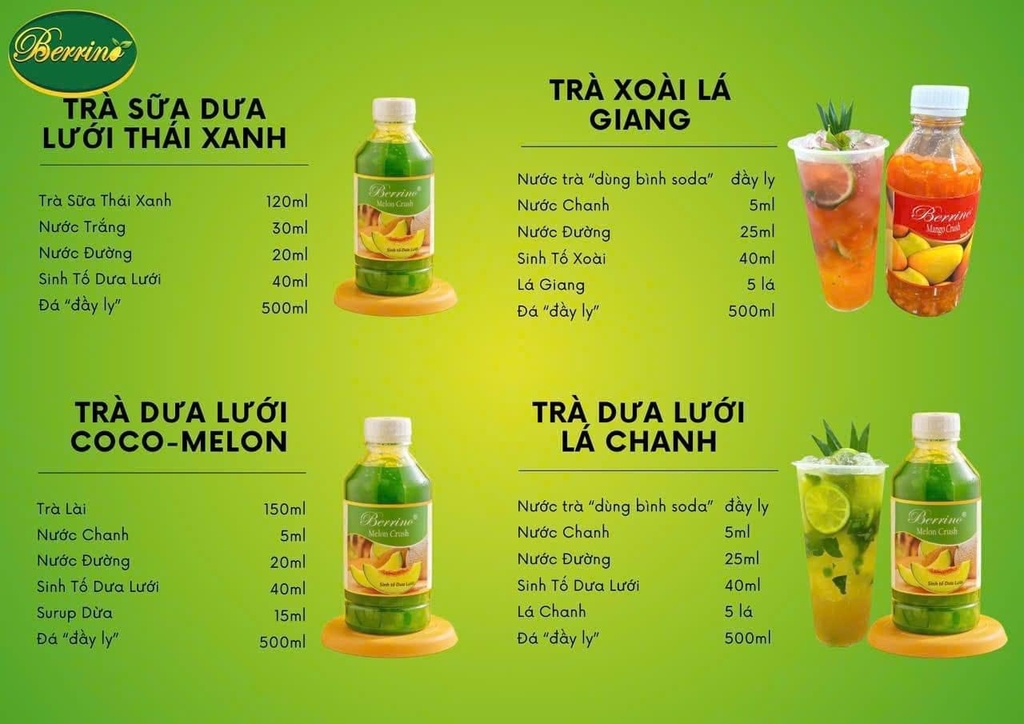 SINH TỐ BERRINO - DƯA LƯỚI