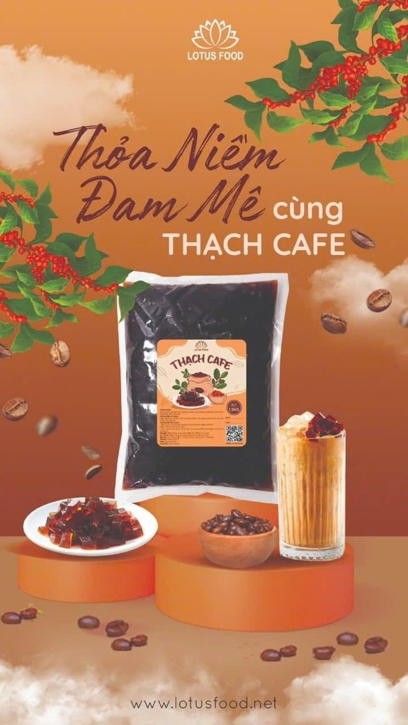 THẠCH CAFE - LOTUS FOOD | THÙNG 10 GÓI
