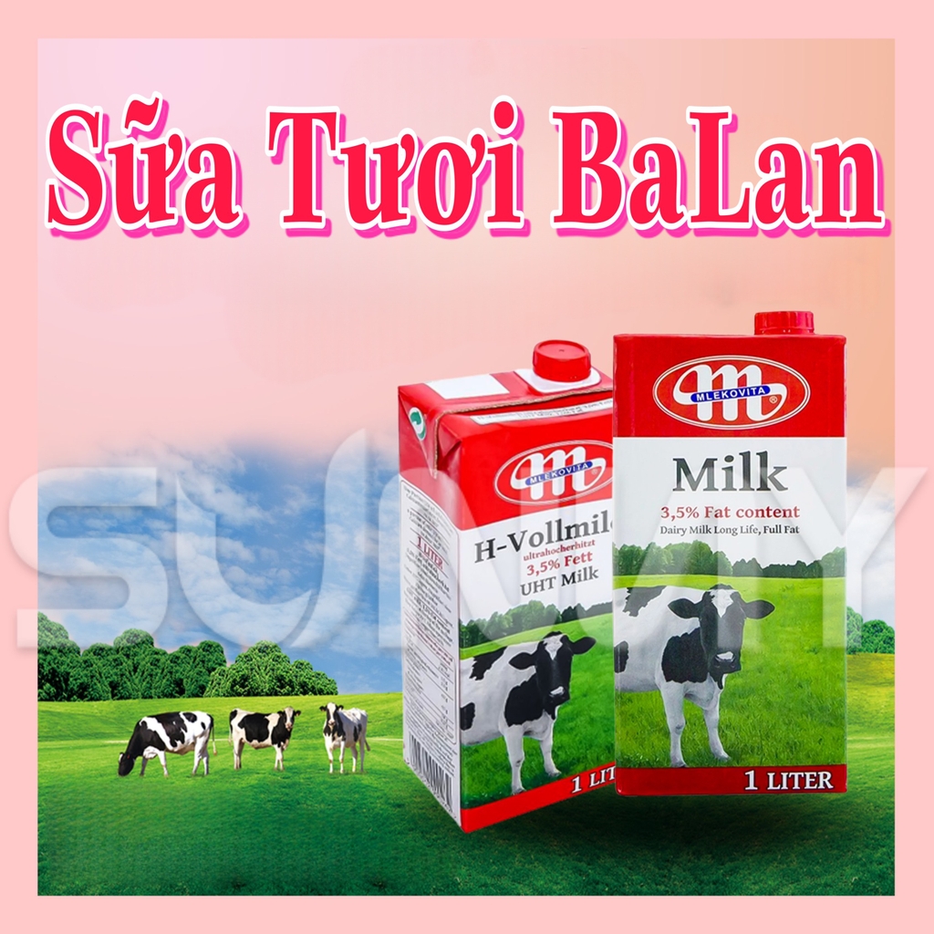 SỮA TƯƠI BA LAN ( NGUYÊN KEM ) - MLEKOVITA