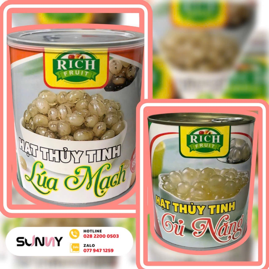 HẠT NỔ LÚA MẠCH - RICH FRUIT | THÙNG 12 LON