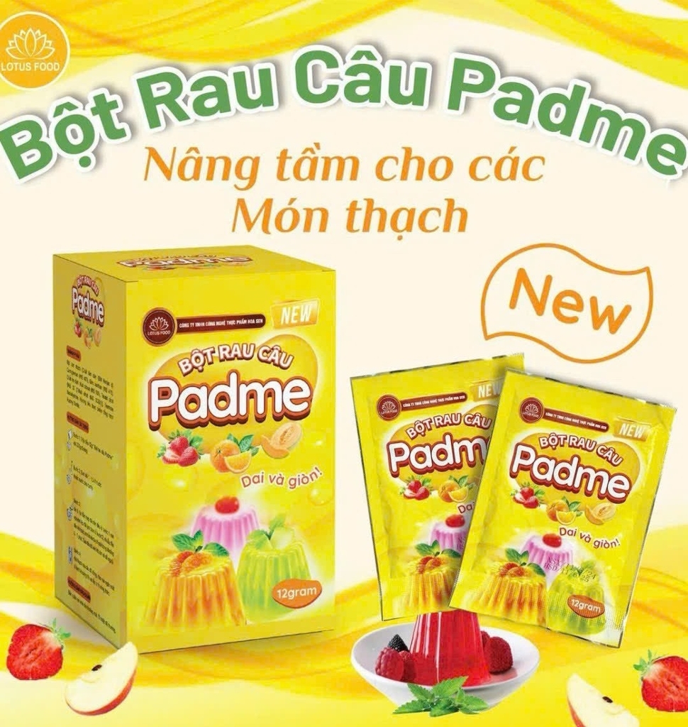 BỘT THẠCH RAU CÂU PADME | THÙNG 10 HỘP