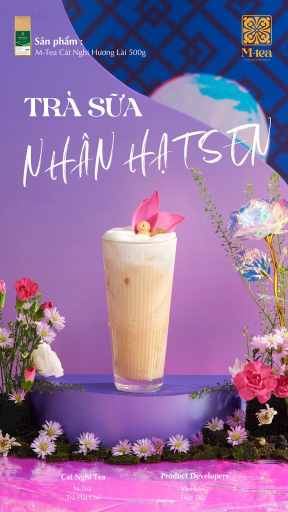 TRÀ CÁT NGHI M-TEA XANH HƯƠNG LÀI ( 500G )