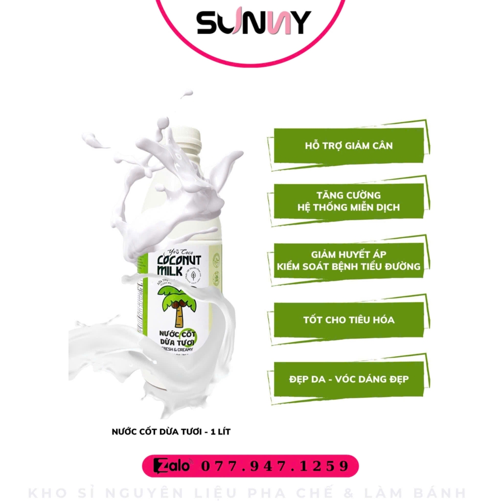 NƯỚC CỐT DỪA TƯƠI YOUCOCO ( 1L )