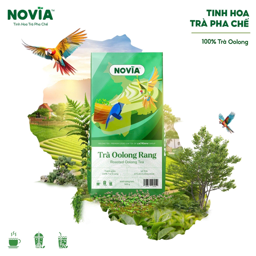 TRÀ OOLONG LÀI SỮA NOVIA ( 500G ) | THÙNG 20 GÓI